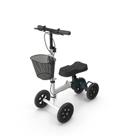 Steerable Knee Scooter White PNG & PSD Images