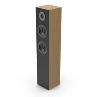 Wooden Stereo Speaker PNG & PSD Images