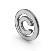 Glass Copyright Symbol PNG & PSD Images