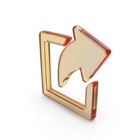Glass External Link Symbol PNG & PSD Images