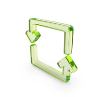 Glass Square Loop Symbol PNG & PSD Images