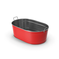 Red Metal Bucket PNG & PSD Images
