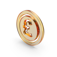 Round Glass Pound Symbol PNG & PSD Images