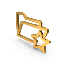 Important Folder Star Folder Icon Gold PNG & PSD Images
