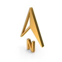 North Arrow Computer Icon Gold PNG & PSD Images