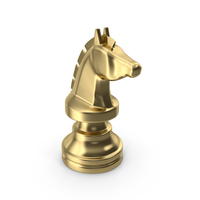Gold Chess Knight PNG & PSD Images