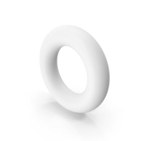 Basic Shape Torus White PNG & PSD Images