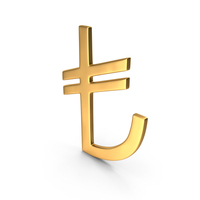 Gold Turkish Lira Icon PNG & PSD Images