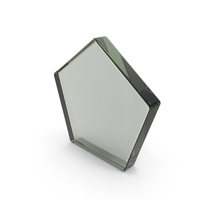 Glass Geometric Pentagon Icon PNG & PSD Images