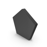 Black Geometric Pentagon Icon PNG & PSD Images