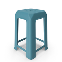 Blue Plastic Stool PNG & PSD Images