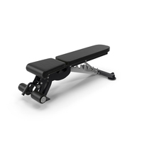 Adjustable Bench Press Black PNG & PSD Images