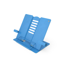 Adjustable Metal Book Stand Blue PNG & PSD Images