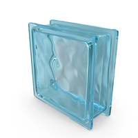 Blue Wave Glass Block PNG & PSD Images