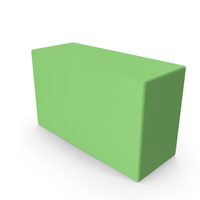 Basic Green Rectangular Prism PNG & PSD Images