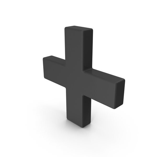 Black Plus Symbol PNG & PSD Images