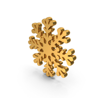Snowflake Christmas Icon Gold PNG & PSD Images