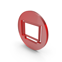 Round Glass Television Icon PNG & PSD Images