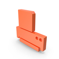 Orange Printer Icon PNG & PSD Images