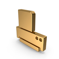 Gold Printer Icon PNG & PSD Images
