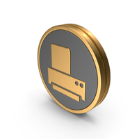 Round Printer Icon PNG & PSD Images