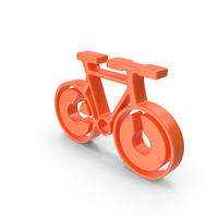 Orange Bicycle Icon PNG & PSD Images