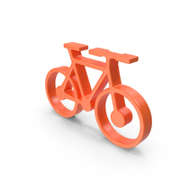 Orange Bicycle Icon PNG & PSD Images