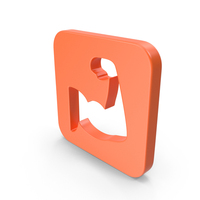 Orange Square Strong Icon PNG & PSD Images