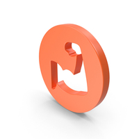 Orange Round Strong Icon PNG & PSD Images