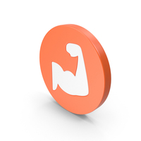 Orange Round Strong Icon PNG & PSD Images