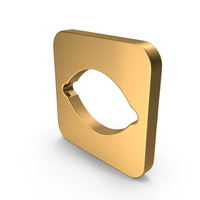 Gold Square Lemon Icon PNG & PSD Images