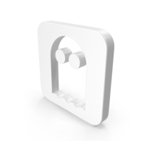 White Ghost Icon PNG & PSD Images