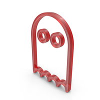Glass Ghost Outline Icon PNG & PSD Images