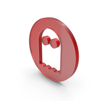 Glass Round Ghost Icon PNG & PSD Images