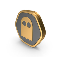 Hexagonal Ghost Icon PNG & PSD Images