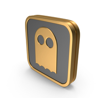 Square Ghost Icon PNG & PSD Images