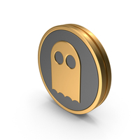 Round Ghost Icon PNG & PSD Images