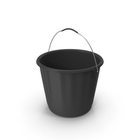 Black Plastic Bucket PNG & PSD Images