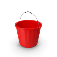 Red Plastic Bucket PNG & PSD Images
