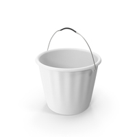 White Plastic Bucket PNG & PSD Images