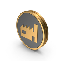 Round Factory Icon PNG & PSD Images