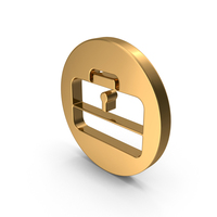 Gold Suitcase Icon PNG & PSD Images