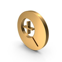 Gold Zoom In Icon PNG & PSD Images