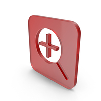 Glass Square Zoom In Icon PNG & PSD Images