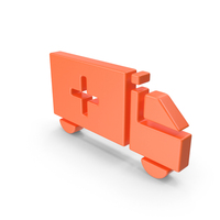 Orange Ambulance Icon PNG & PSD Images