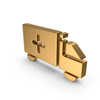 Gold Ambulance Icon PNG & PSD Images