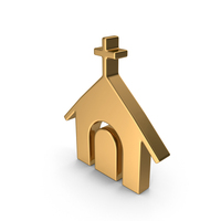 Gold Church Icon PNG & PSD Images