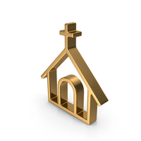 Gold Church Icon PNG & PSD Images