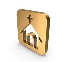 Gold Church Icon PNG & PSD Images