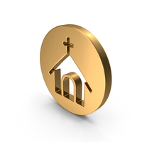 Gold Church Icon PNG & PSD Images